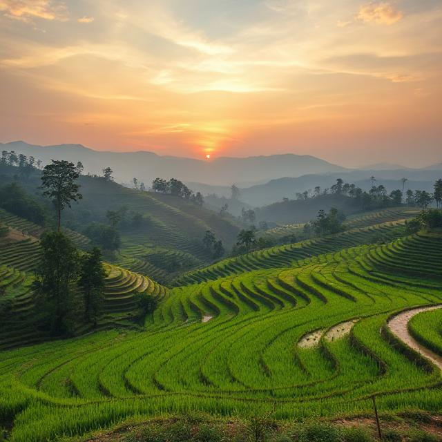 Pai valley rice terraces sunrise – secret budget spots in Thailand