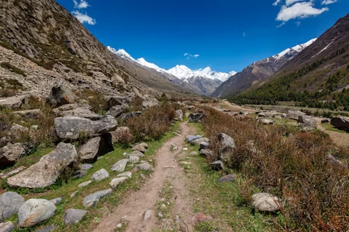 This image shows the village road of Nepal