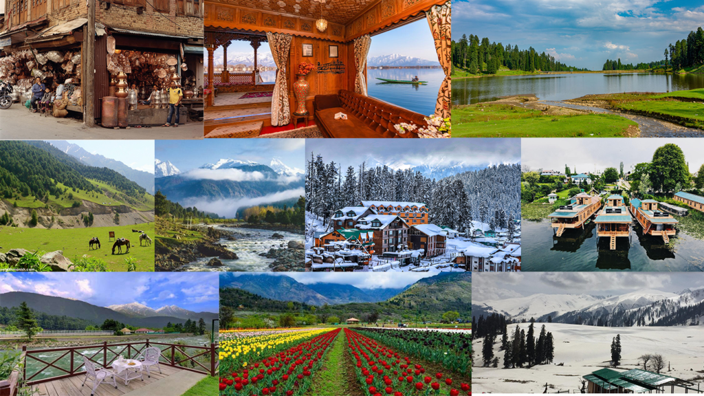 Attractive tourist spots in Kashmir offering an urge to experience affordable adventures in Kashmir