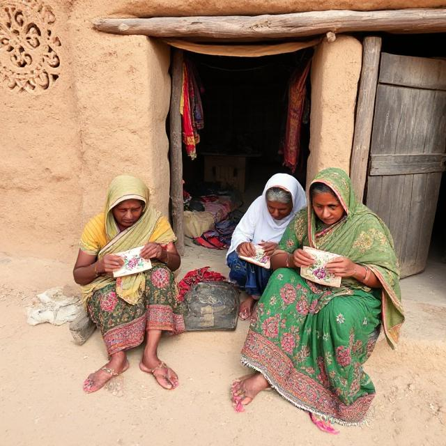 Barmer village women doing embroidery – Rajasthan’s hidden ways
