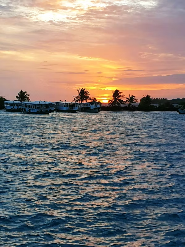 sunset images of the Maldives