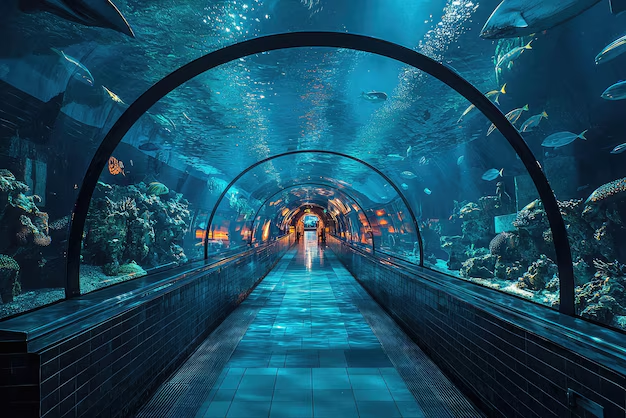 Adventure activity in Dubai - Dubai Aquarium tunnel walk