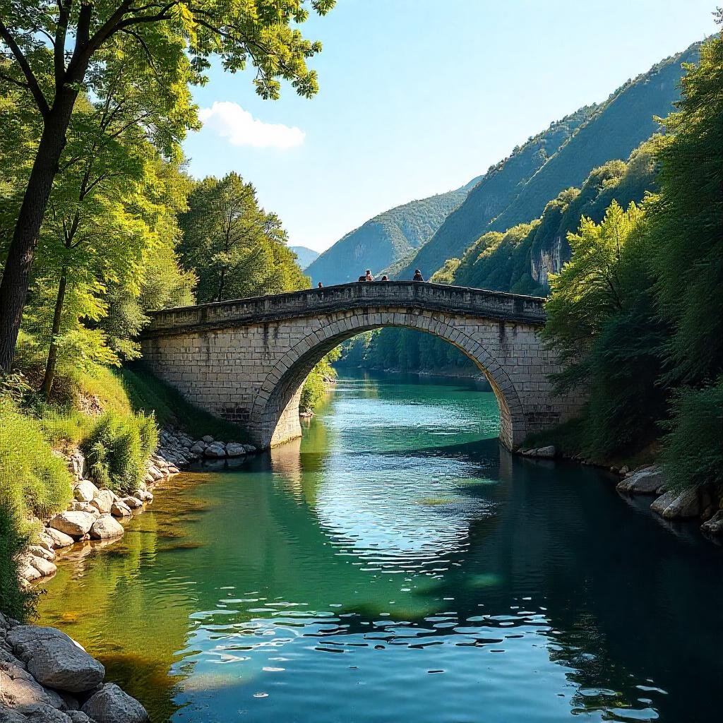 Ancient stone bridge over the Miljacka River in Sarajevo, Bosnia: sensational travel destinations tempting 2025