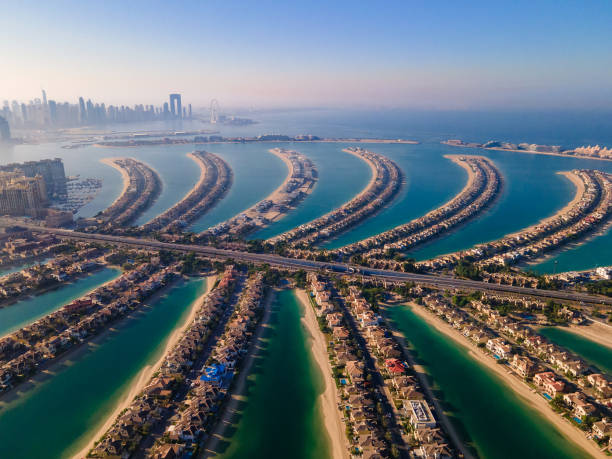 Adventure activity in Dubai - aerial view from The Palm