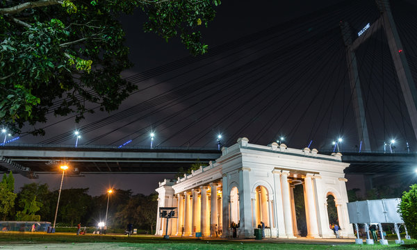 The picture portrays an evening view of Pricep Ghat