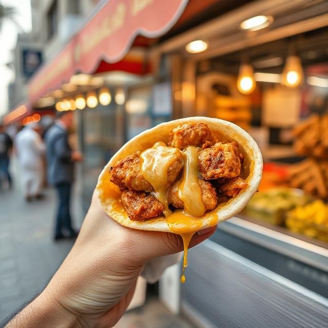 Picture represents Shawarma street food – Best fascinating food to try on Dubai tour