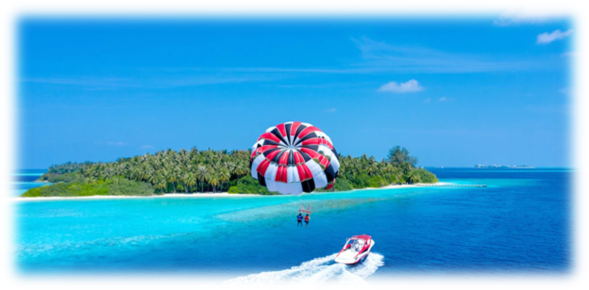 Parasailing, Maldives