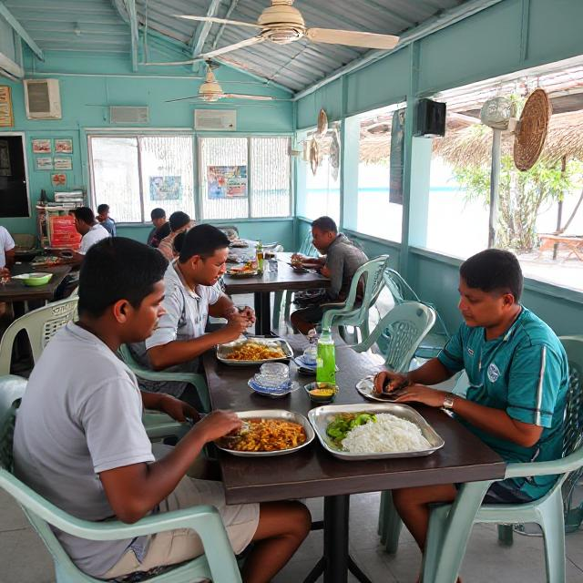Local café meal of mas huni and garudhiya – everyday food in Maldives.