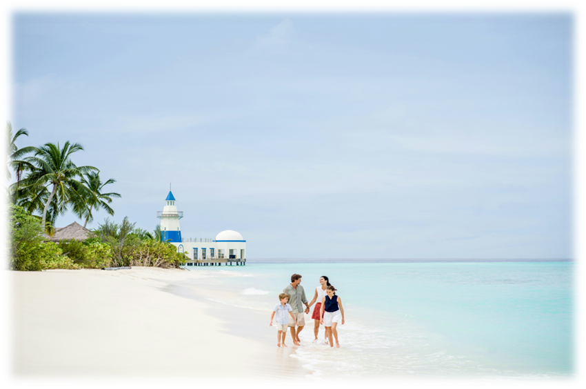 Beach walk, Maldives