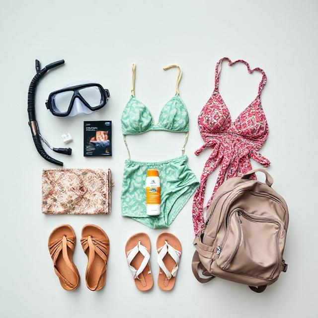 Packing items for a Maldives trip in $1000.